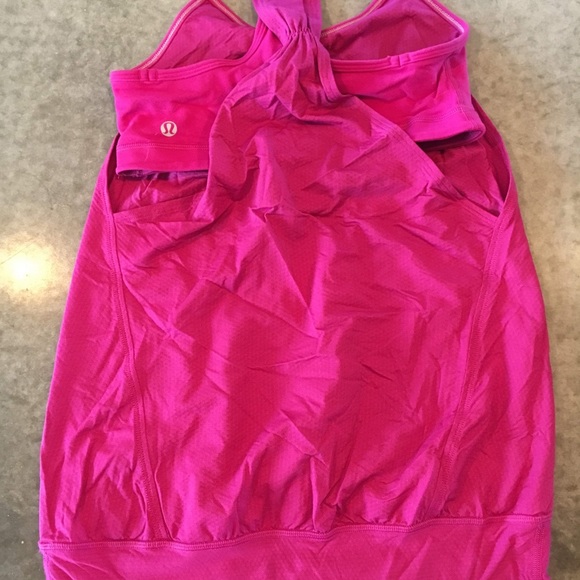 Lululemon raspberry top size 4 - Picture 2 of 3